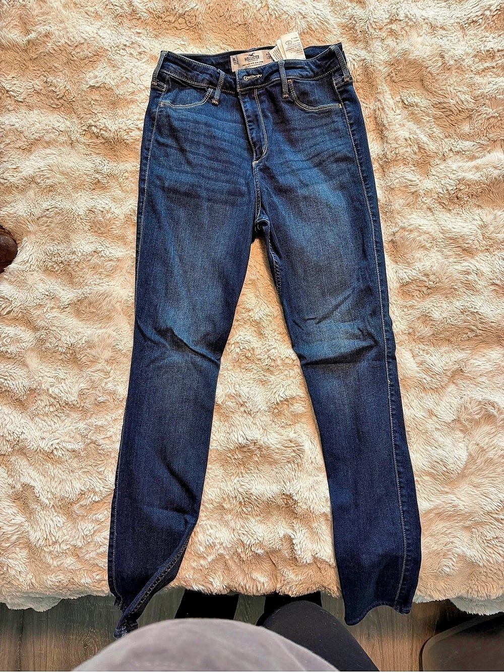 Hollister Curvy High-Rise Jean Legging Skinny Jeans Blue Waist 29